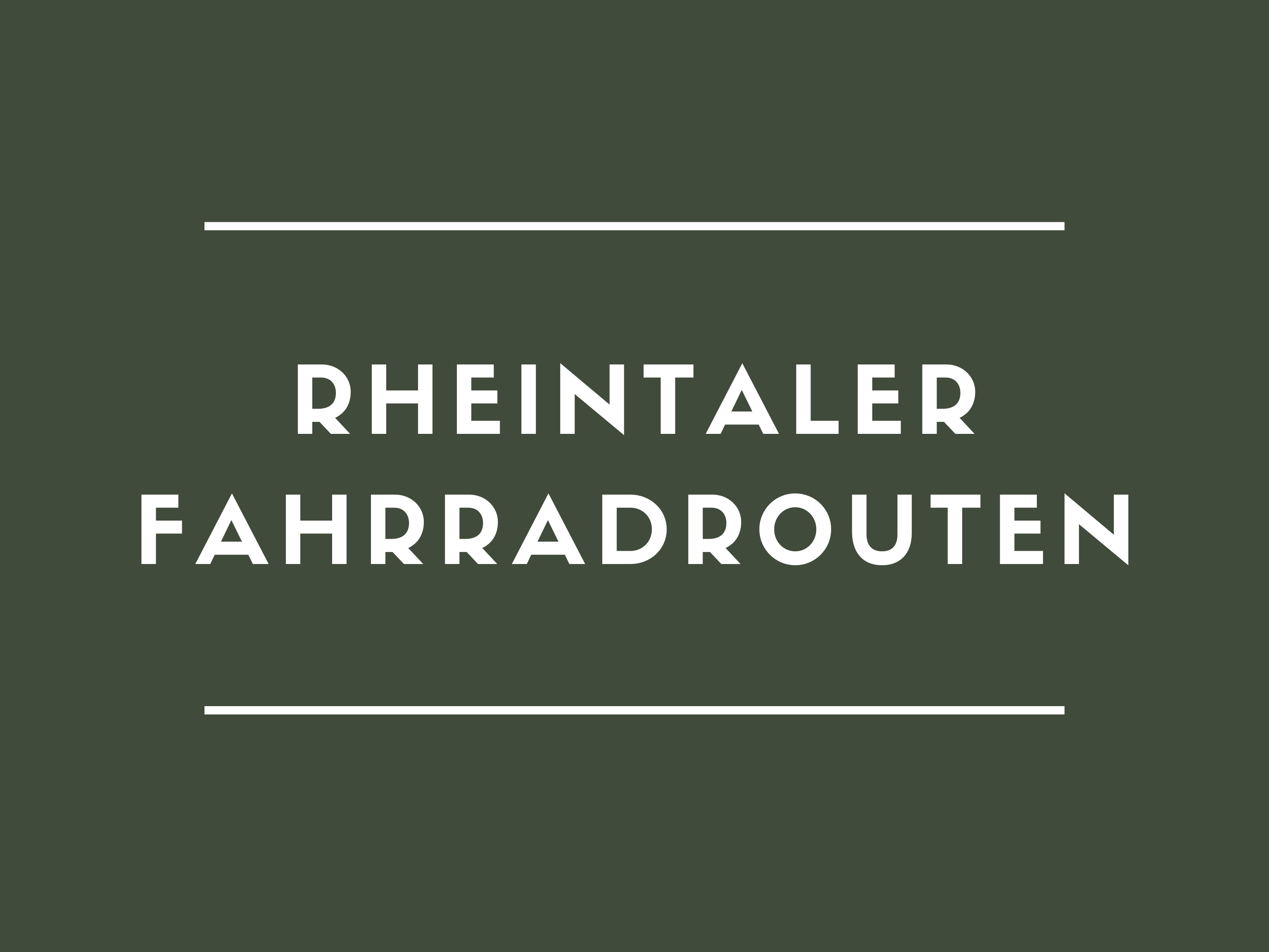 Fahrradrouten Rheintal rheintalgoesout