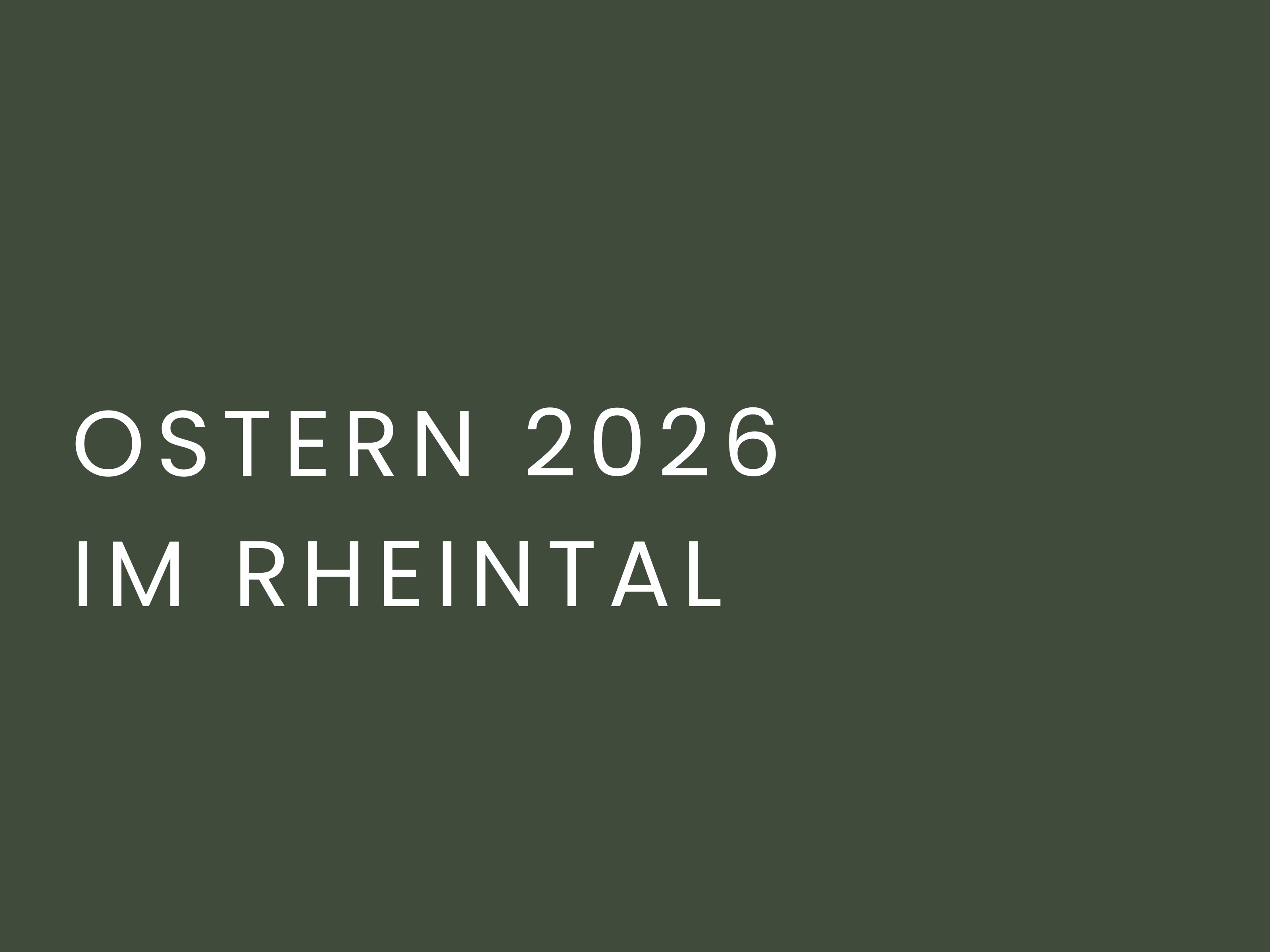 Ostern im Rheintal 2026
